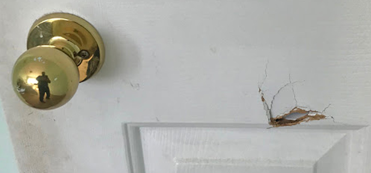 interior door hole repair Danville